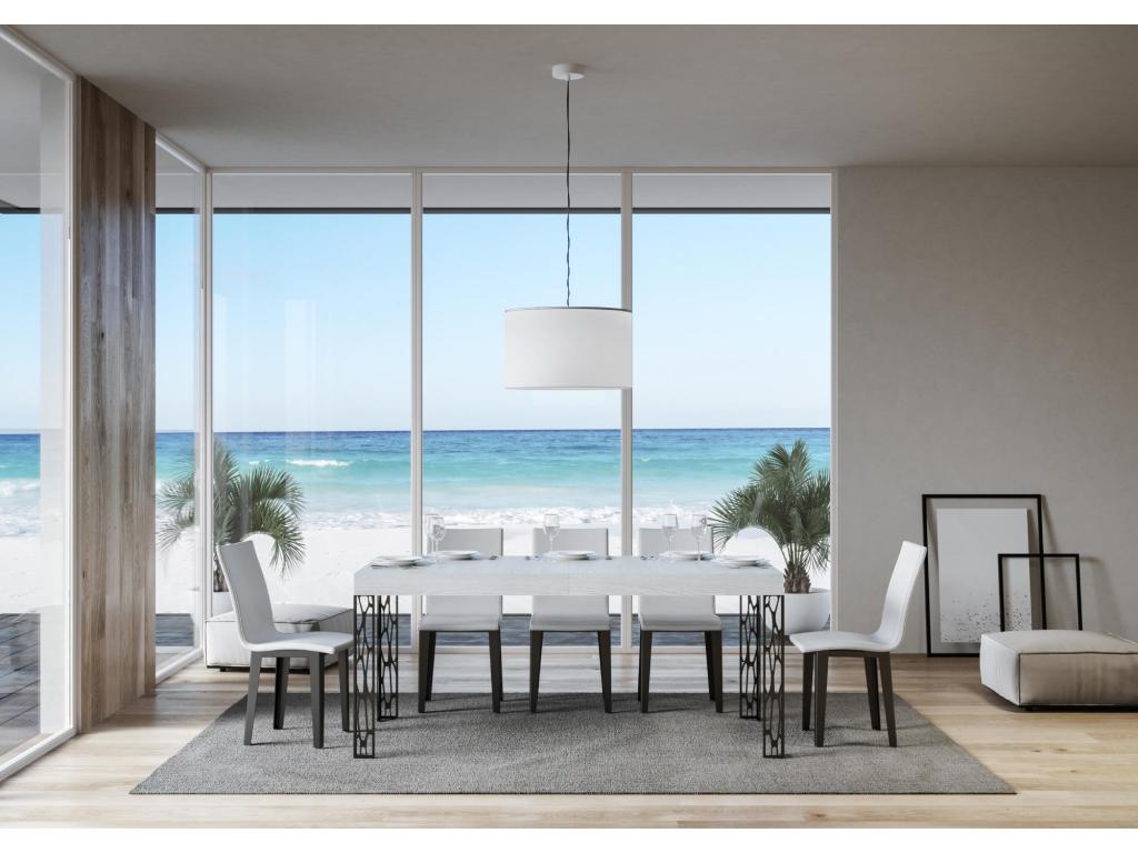 Tavolo bianco, 90 x 180 cm