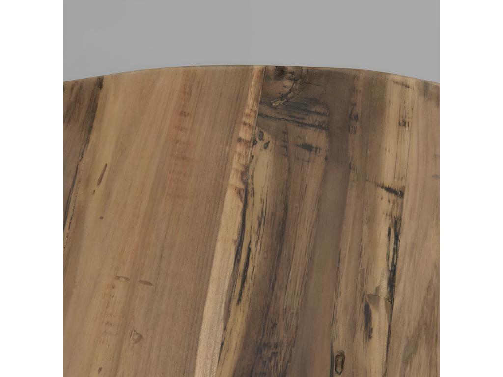 Tavolino da caffè in metallo marrone, 100 x 100 cm