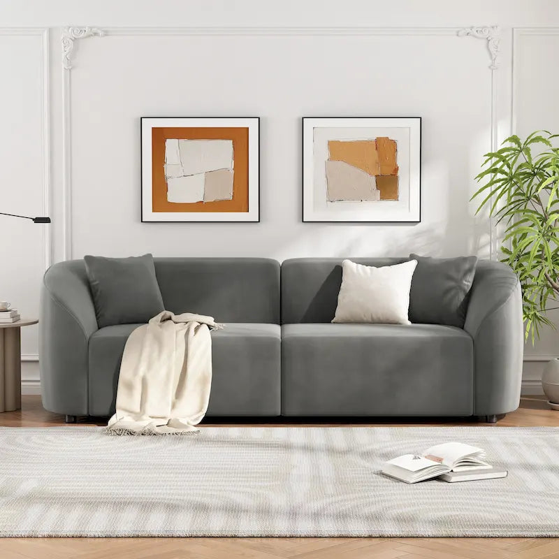 Christopher Knight Home - Divano curvo Allegra Sculptural 87