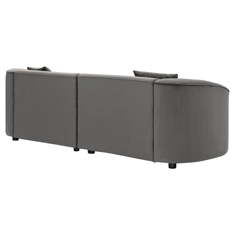 Christopher Knight Home - Divano curvo Allegra Sculptural 87