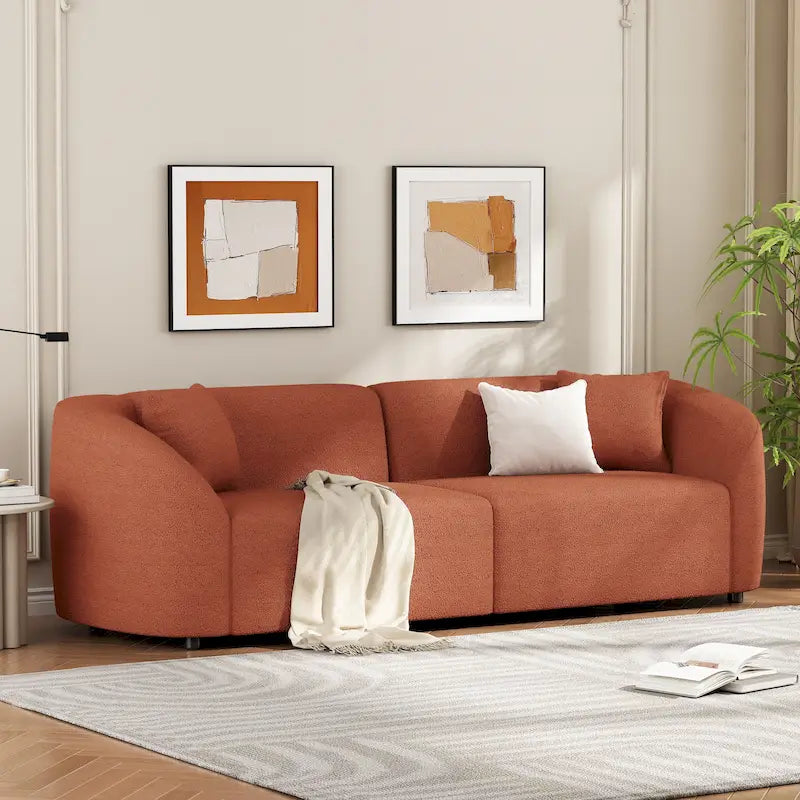 Christopher Knight Home - Divano curvo Allegra Sculptural 87