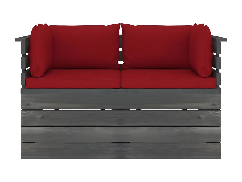 Divano in legno di pino rosso