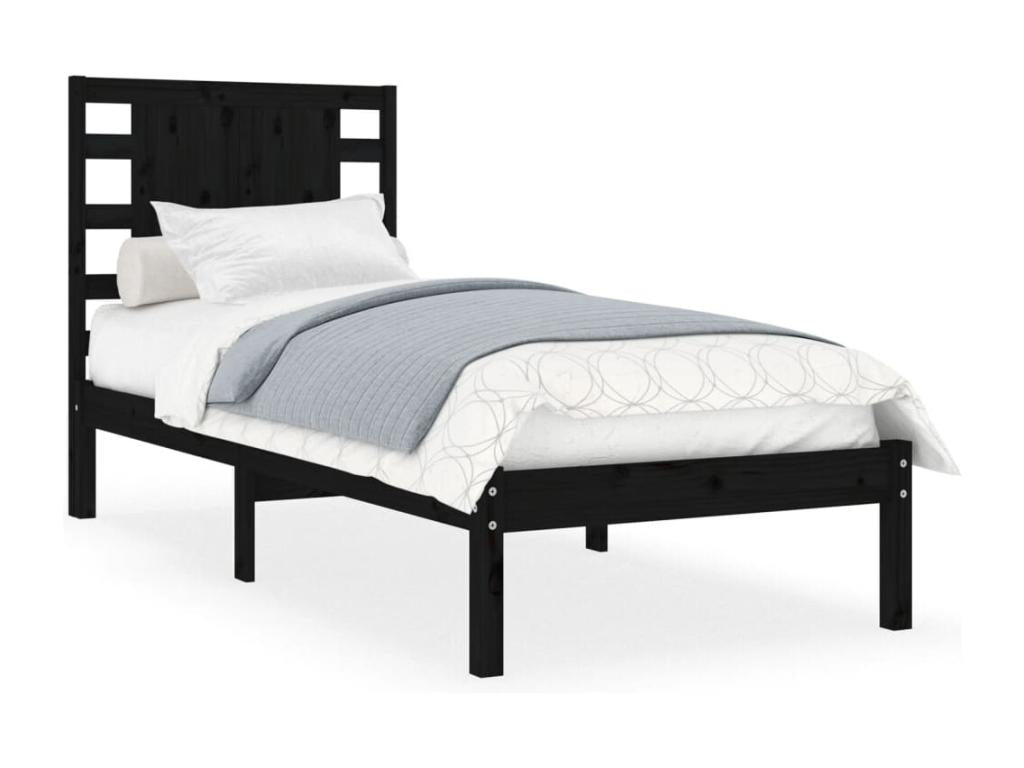 Struttura letto in legno di pino nero, 100 x 200 cm
