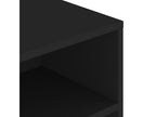 Tavolino da caffè in legno ingegnerizzato nero, 90 x 55 x 42,5 cm