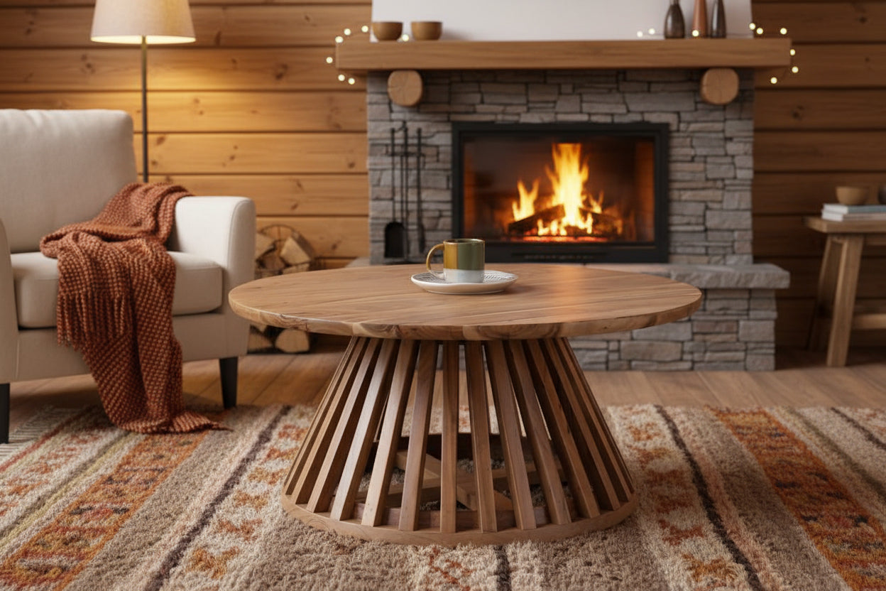 Tavolino da caffè naturale