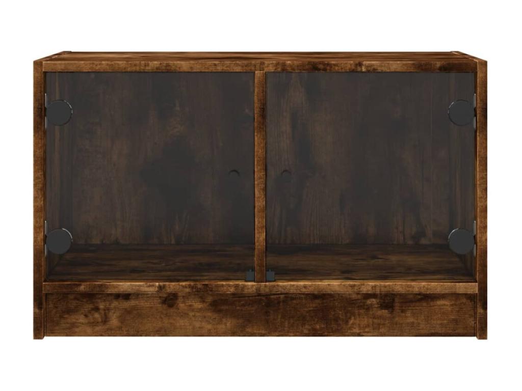 Mobile TV in legno di rovere marrone, 68 x 37 x 42 cm