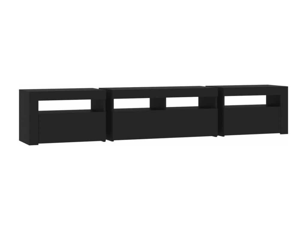 Mobile TV nero, 210 x 35 x 40 cm