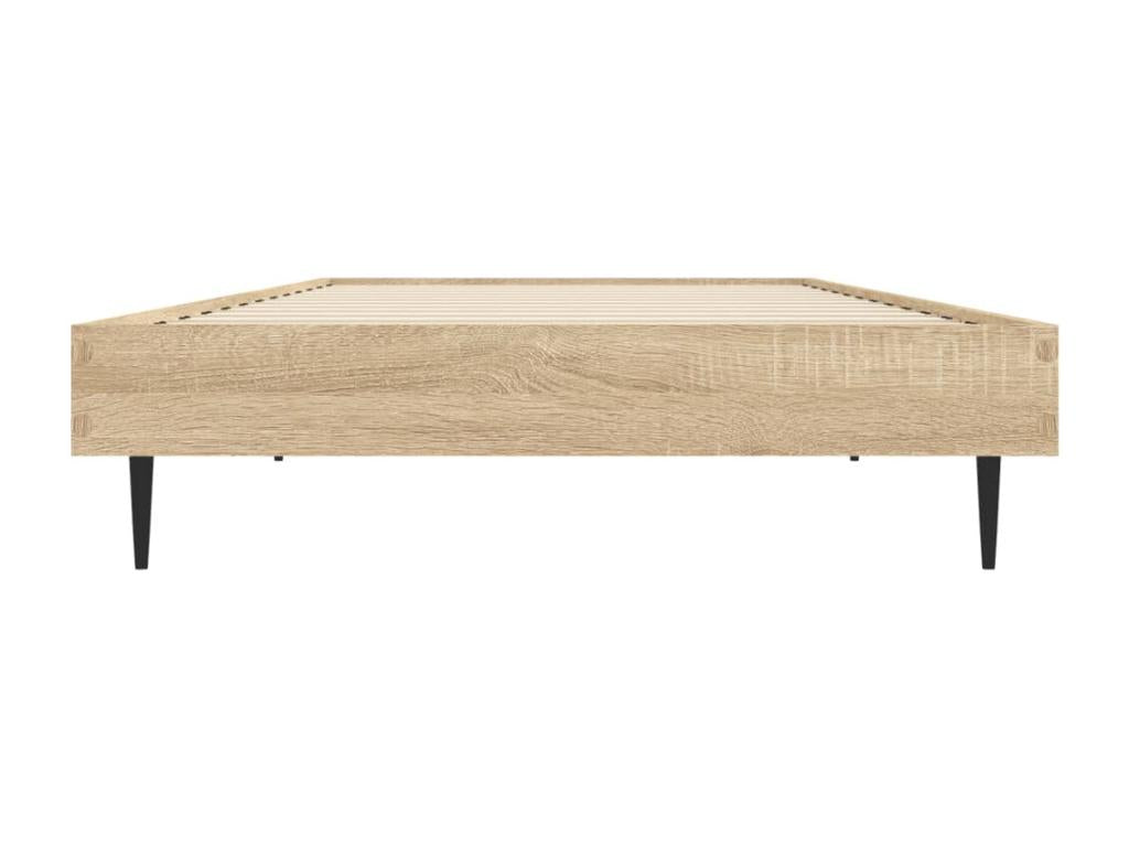 Struttura letto in legno ingegnerizzato marrone, 75 x 190 cm
