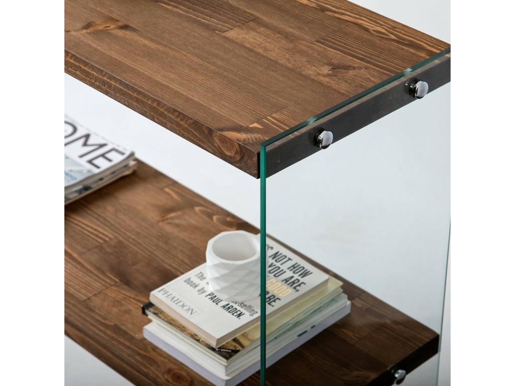 Tavolo marrone, 90 x 30 cm