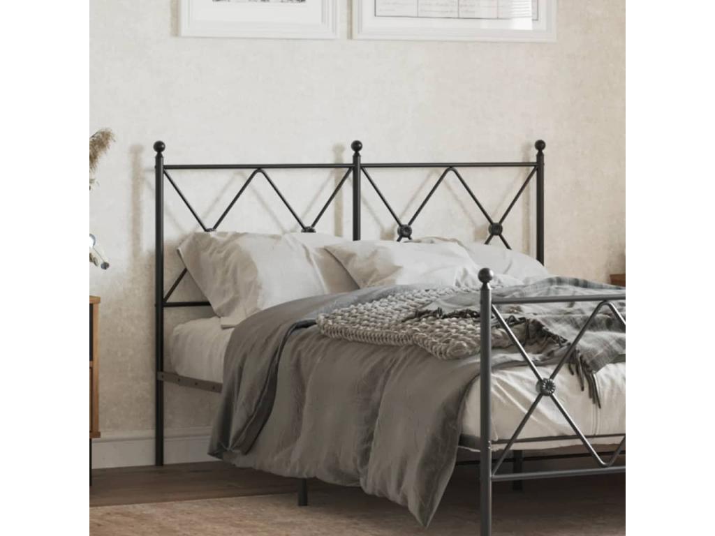 Letto in metallo nero