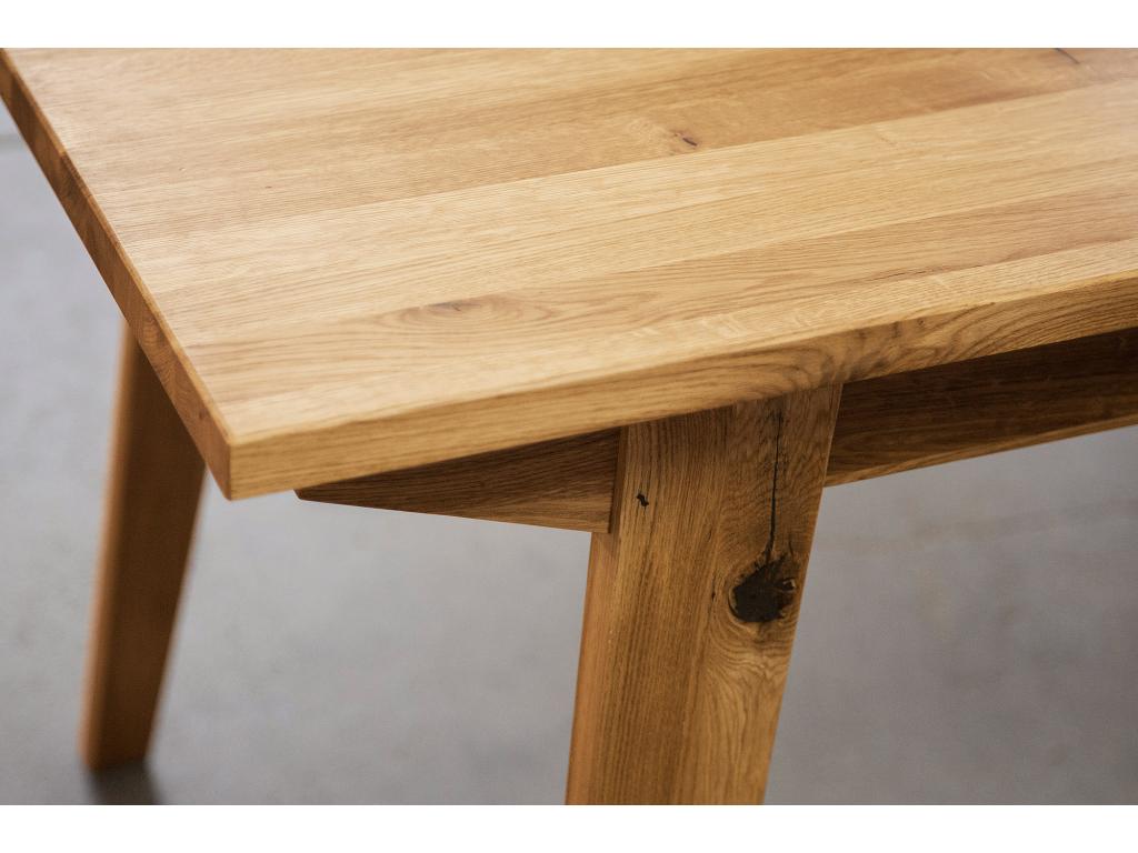 Tavolo in legno di rovere naturale, 80 x 150 cm