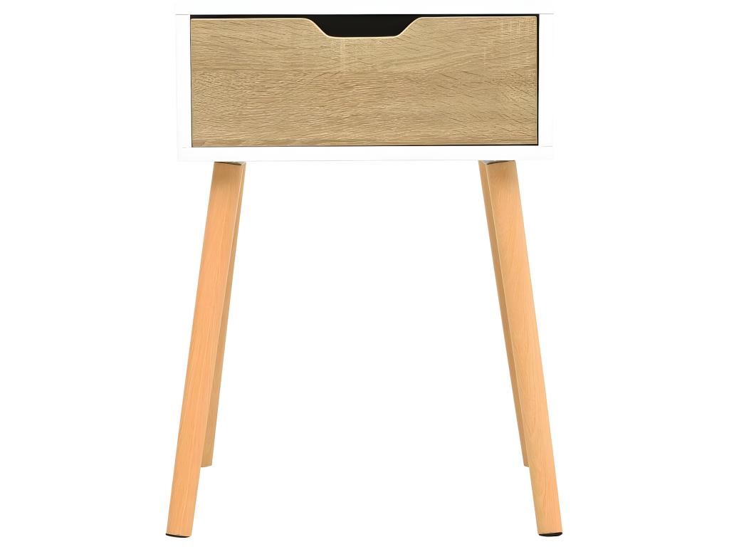 Tavolo in legno ingegnerizzato beige, 40 x 40 x 56 cm