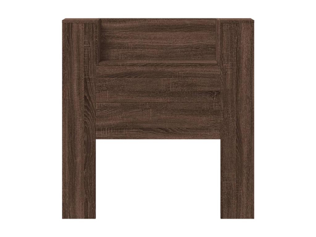 Letto in legno di quercia marrone, 100 x 16,5 x 103,5 cm