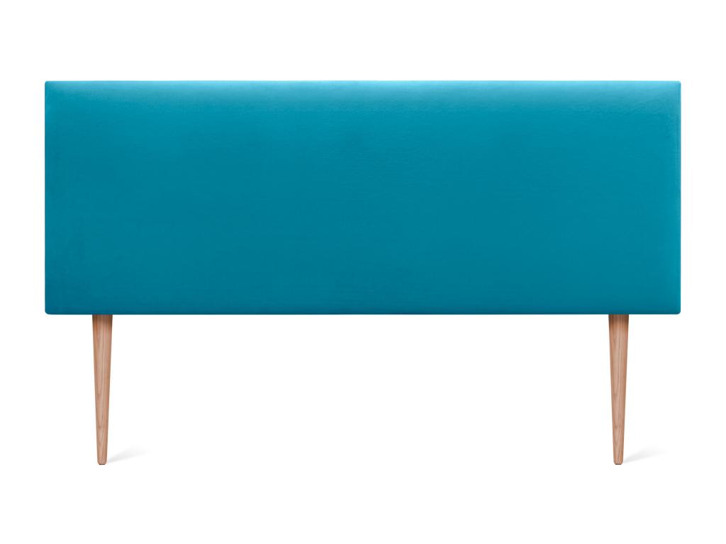 Letto in velluto blu, 135 x 140 x 120 cm