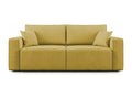 Divano in tessuto giallo