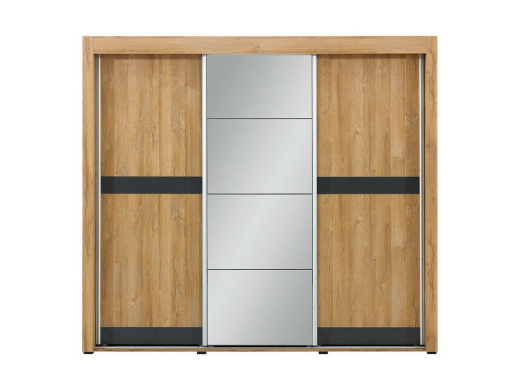 Armadio in legno di rovere naturale