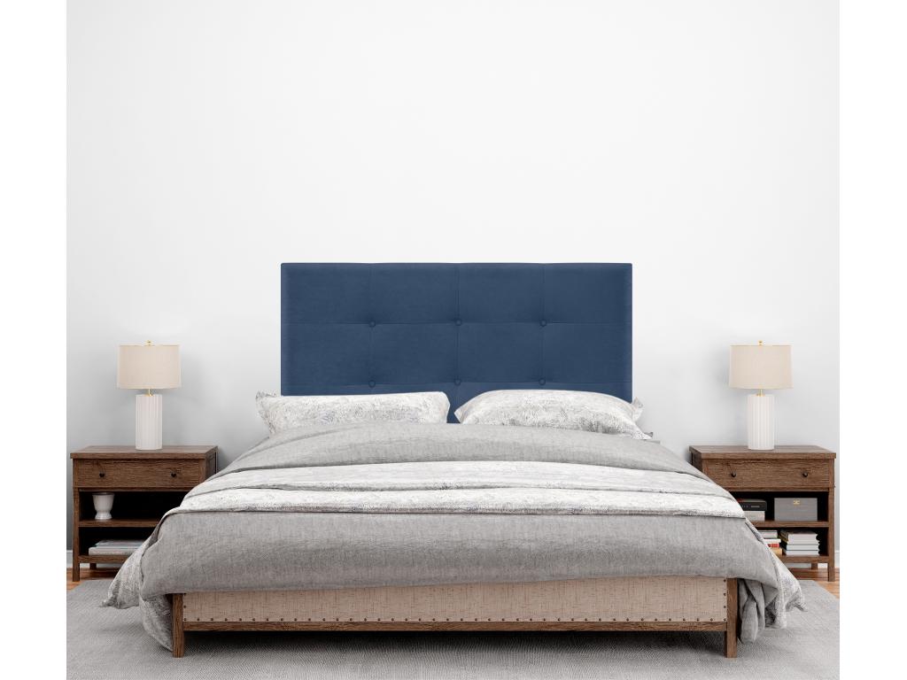 Letto in tessuto blu, 95 x 115 cm