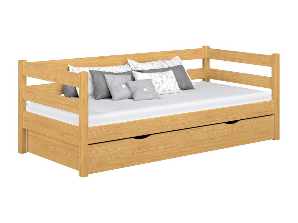 Letto in legno di pino naturale, 90 x 180 cm
