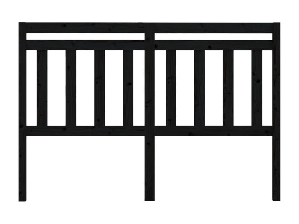 Letto in legno massello nero, 156 x 4 x 100 cm