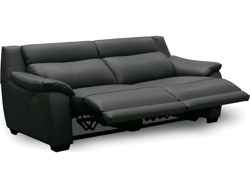 Divano in pelle antracite