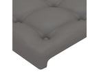 Letto in similpelle grigia, 144 x 5 x 118 cm