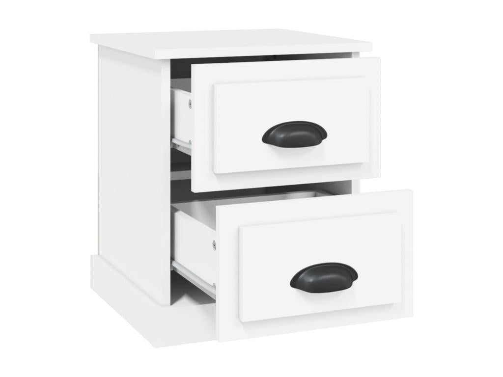 Tavolo in legno ingegnerizzato bianco, 39 x 39 x 47,5 cm