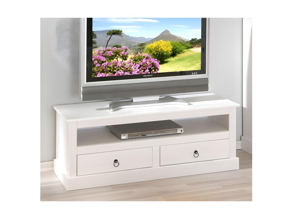 Mobile TV in legno di pino bianco