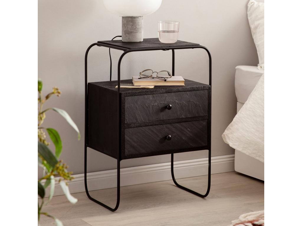 Tavolo nero, 40 x 60 x 30 cm