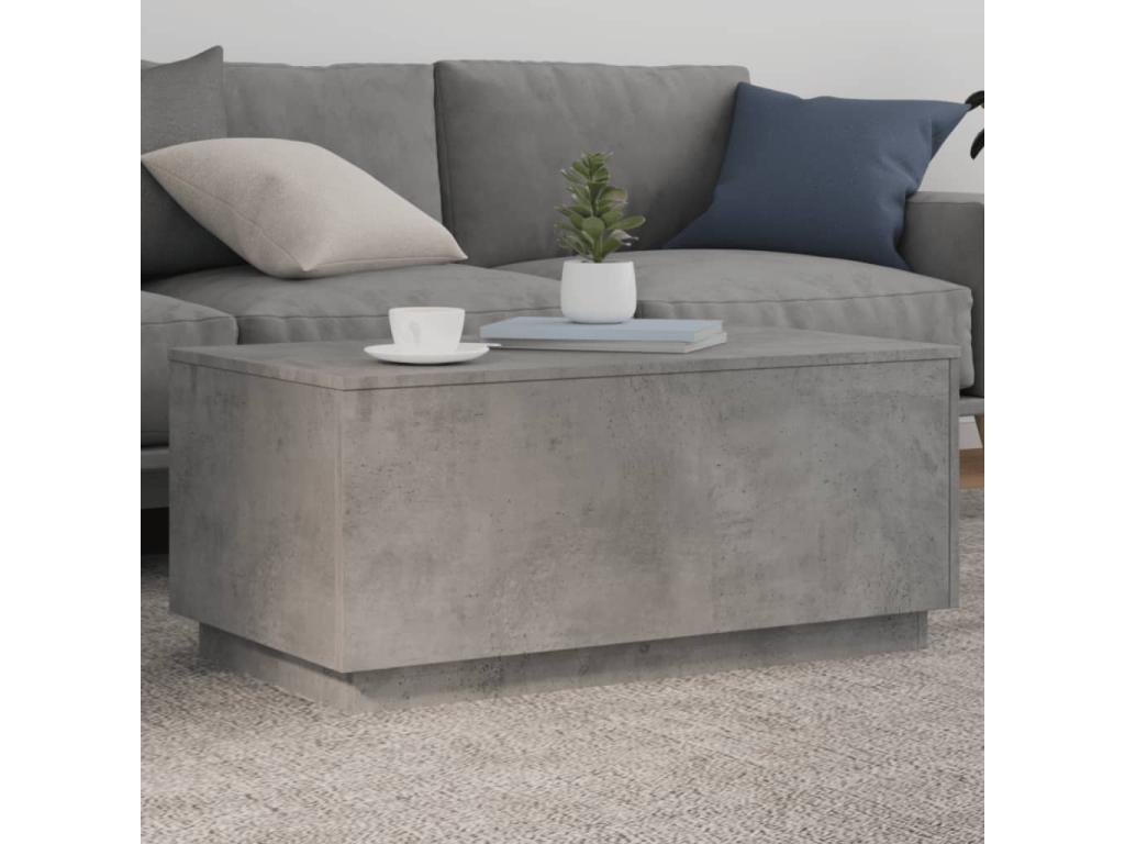 Tavolino da caffè grigio, 90 x 50 x 40 cm