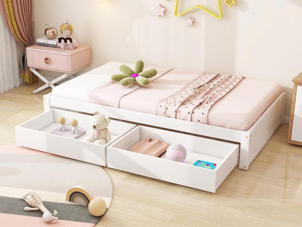 Letto bianco, 90 x 200 cm