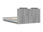 Struttura letto grigia, 140 x 200 cm