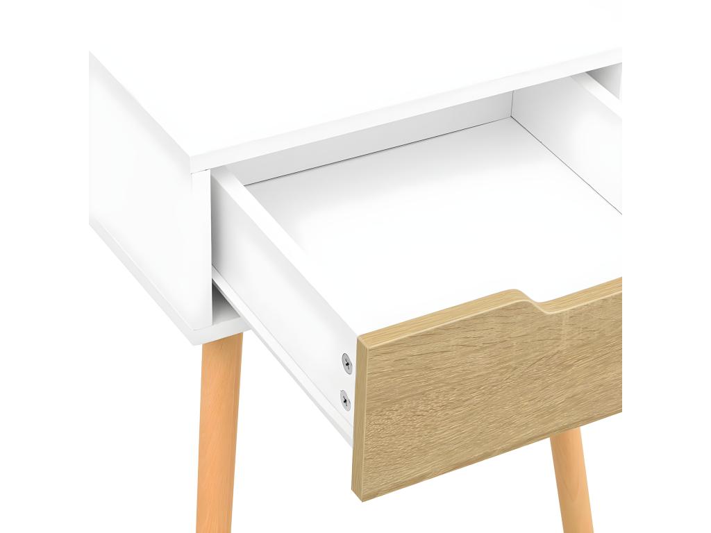 Tavolo in legno ingegnerizzato beige, 40 x 40 x 56 cm