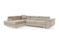 Divano letto in velluto beige