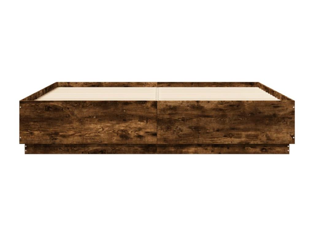 Struttura letto in legno ingegnerizzato marrone, 180 x 200 cm