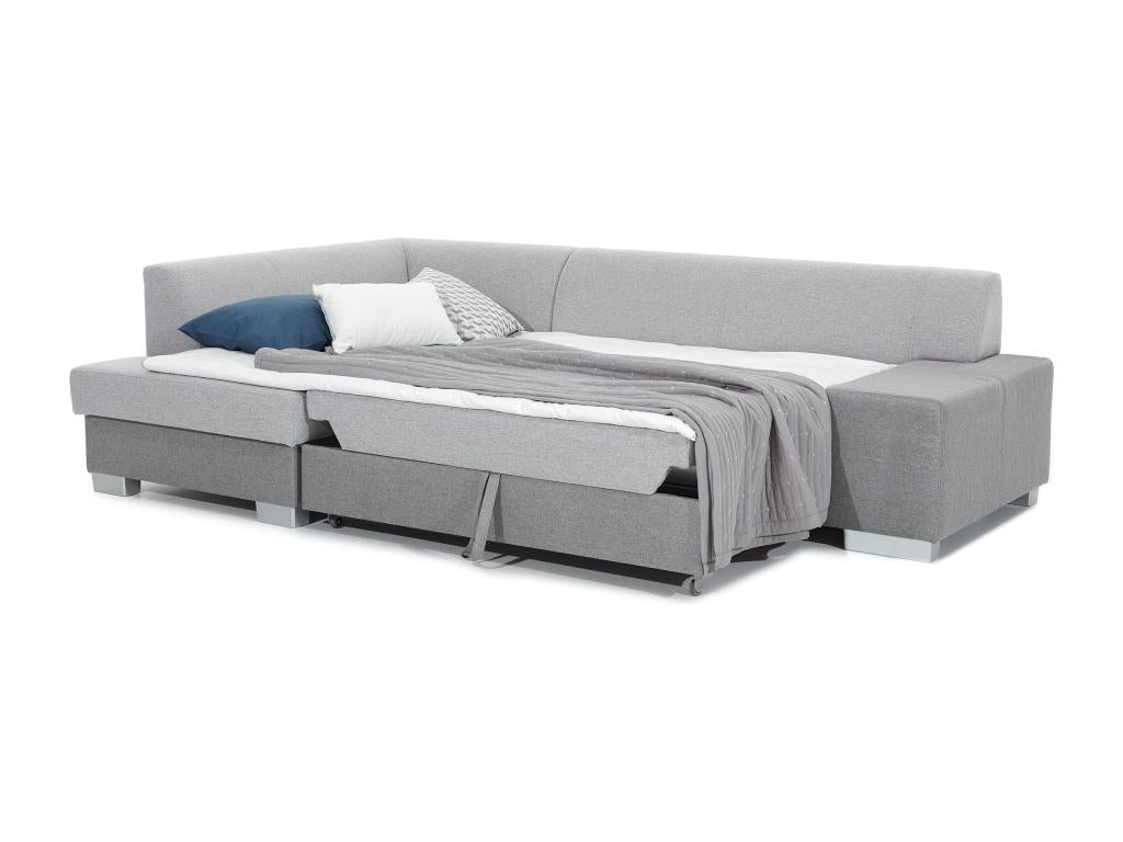 Divano letto in pelle bianca