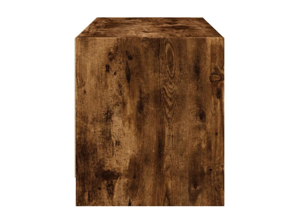 Mobile TV in legno di rovere marrone, 68 x 37 x 42 cm