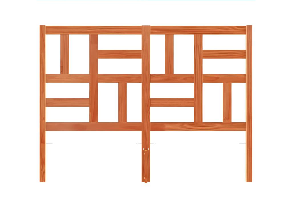 Letto in legno massello marrone