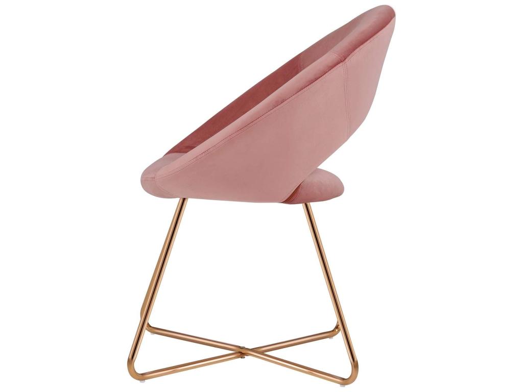 Sedia decorativa in metallo, 72 x 53 x 84 cm