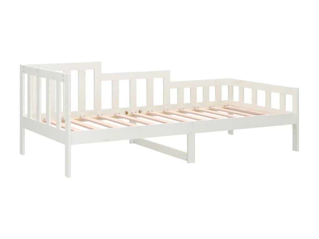 Letto in legno di pino bianco, 90 x 190 cm - dlz1766570675460