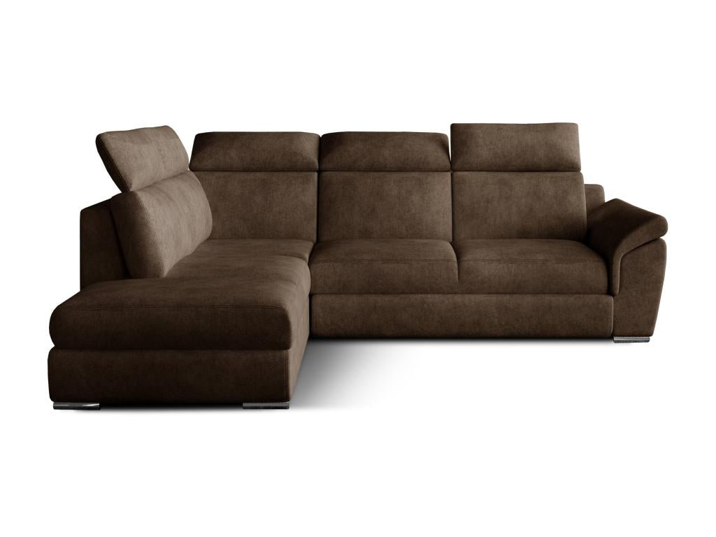 Divano letto in tessuto marrone