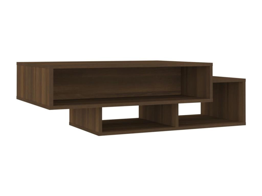 Tavolino da caffè in legno ingegnerizzato marrone, 105 x 55 x 32 cm