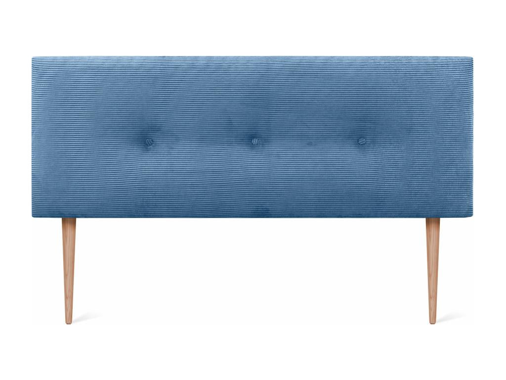 Letto in velluto blu, 150 x 105 cm