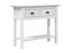 Tavolo in legno di pino bianco, 90 x 34,5 x 73 cm