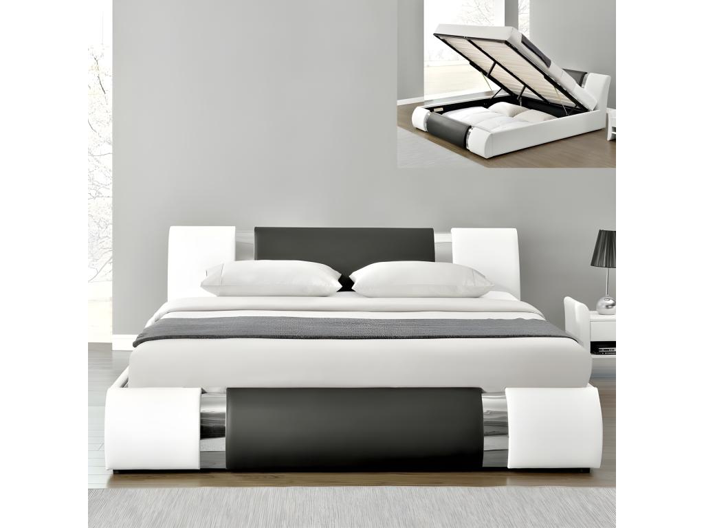 Letto bianco, 160 x 200 cm - dlz1766570865955