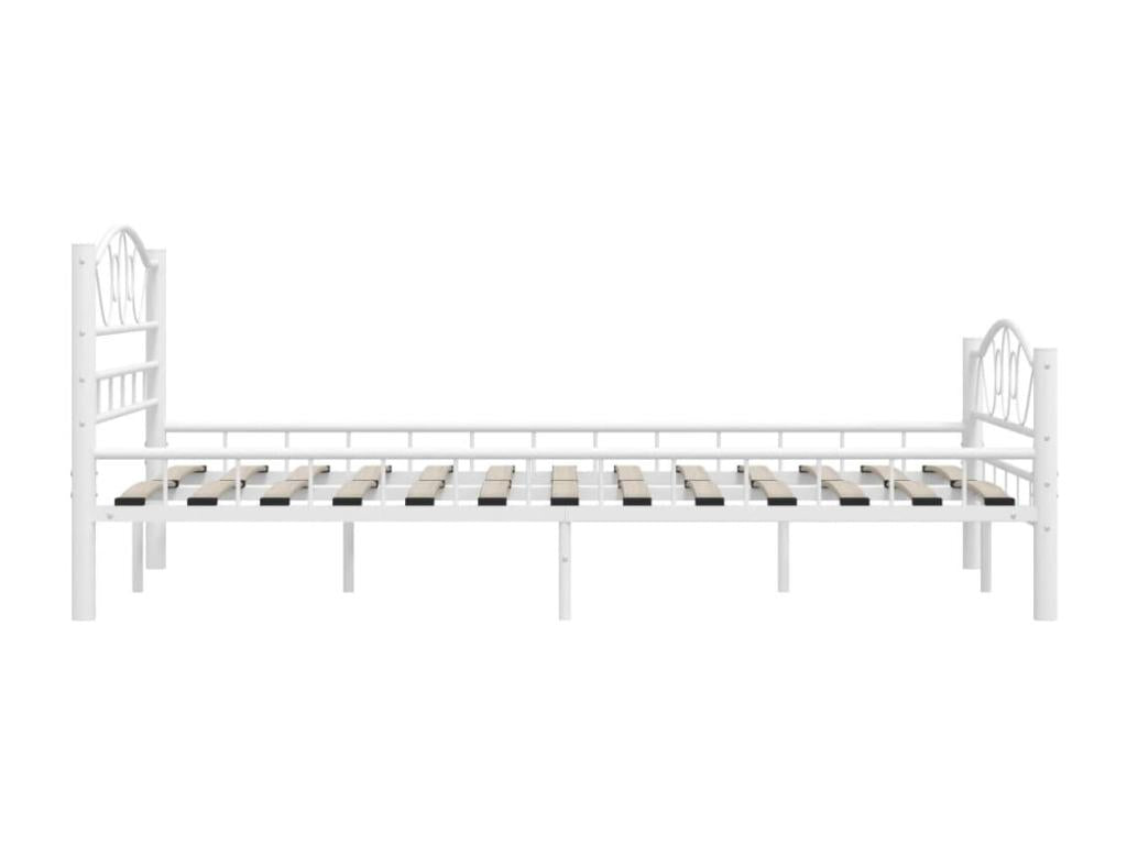 Struttura letto in metallo bianco, 120 x 200 cm