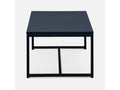 Tavolino da caffè in metallo nero, 100 x 50 x 36 cm