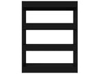 Libreria in legno ingegnerizzato nero, 80 x 30 x 103 cm