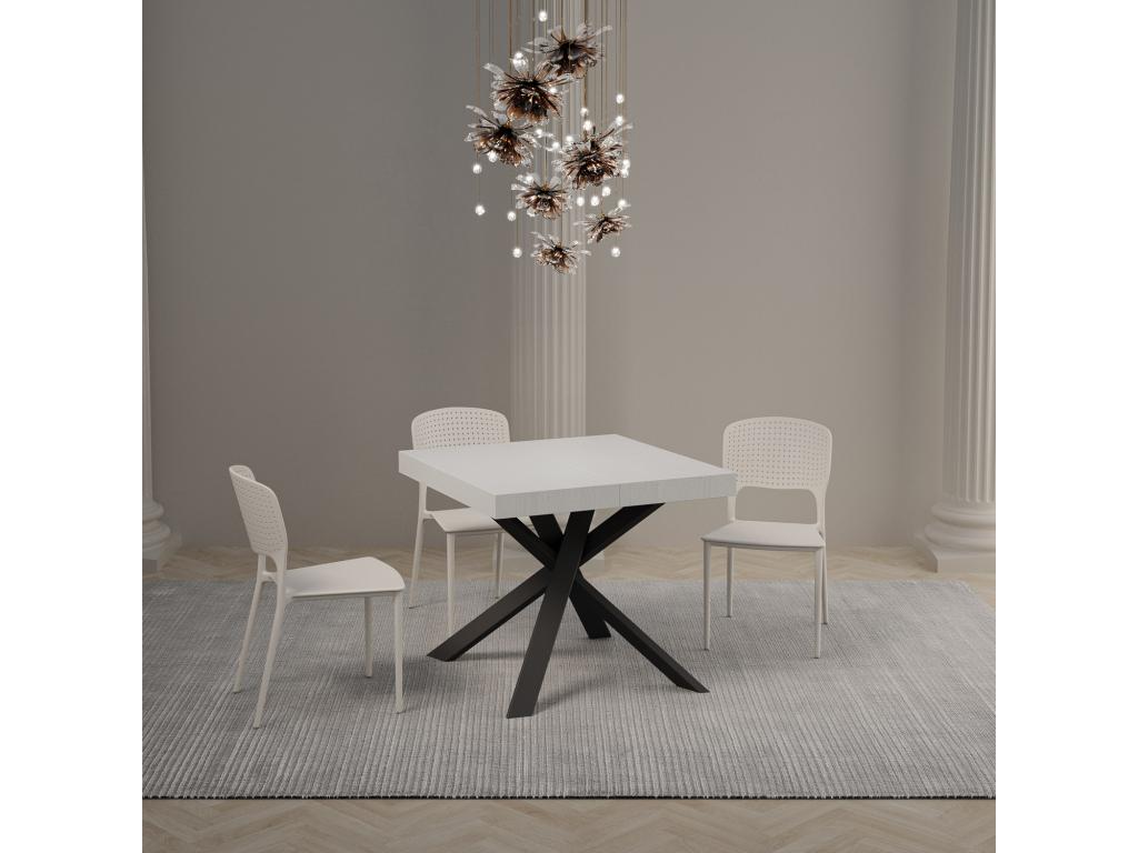 Tavolo bianco, 90 x 90 cm