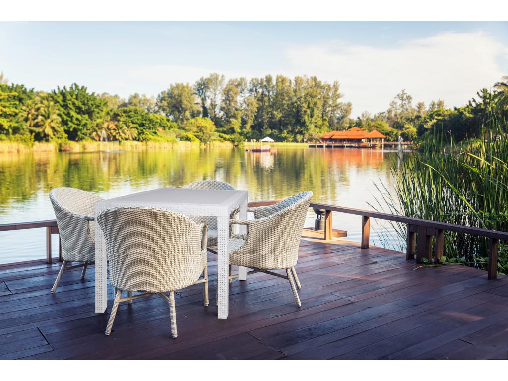 Tavolino da caffè bianco