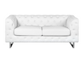 Divano in pelle bianca